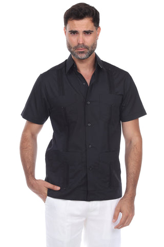 Mojito Collection Guayabera Shirt Classic Poly Cotton Blend Short Sleeve - Mojito Collection - Cuban Shirt, Guayabera, Mens Shirt, Mexican Wedding Shirt, Mojito Guayabera Shirt, White Guayabe