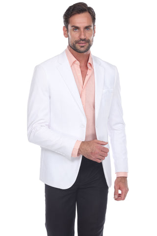 Mojito Reserve Men's Casual Modern Fit Cotton Blend Stretch Blazer - Mojito Collection - Beachwear, Long Sleeve Shirt, Mens Shirt, Mojito Linen Shirt, Resort Wear