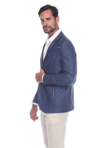 Mojito Reserve Men's Casual Modern Fit Cotton Blend Blazer - Mojito Collection - Beachwear, Long Sleeve Shirt, Mens Shirt, Mojito Linen Shirt, Resort Wear