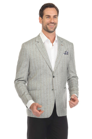 Mojito Reserve Men's Casual Modern Fit Pinstripe Blazer