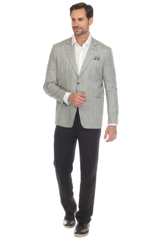 Mojito Reserve Men's Casual Modern Fit Pinstripe Blazer