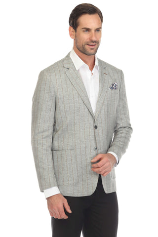 Mojito Reserve Men's Casual Modern Fit Pinstripe Blazer