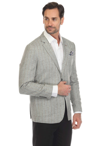 Mojito Reserve Men's Casual Modern Fit Pinstripe Blazer