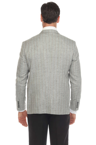 Mojito Reserve Men's Casual Modern Fit Pinstripe Blazer