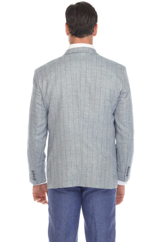 Mojito Reserve Men's Casual Modern Fit Pinstripe Blazer