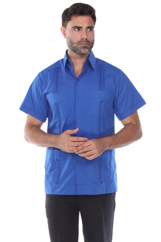 Mojito Collection Guayabera Shirt Classic Poly Cotton Blend Short Sleeve - Mojito Collection - Cuban Shirt, Guayabera, Mens Shirt, Mexican Wedding Shirt, Mojito Guayabera Shirt, White Guayabe