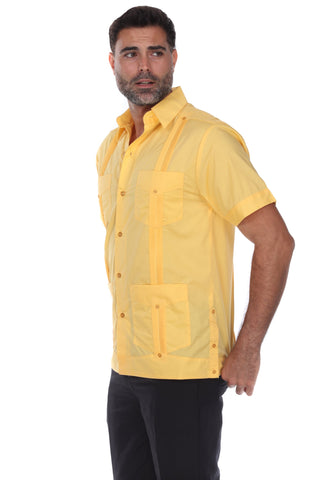 Mojito Collection Guayabera Shirt Classic Poly Cotton Blend Short Sleeve - Mojito Collection - Cuban Shirt, Guayabera, Mens Shirt, Mexican Wedding Shirt, Mojito Guayabera Shirt, White Guayabe